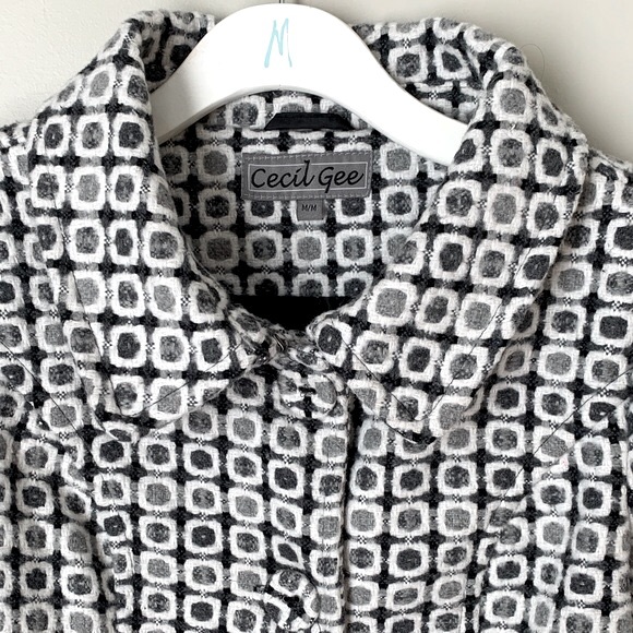 Vintage Cecil Gee size M wool coat - Picture 3 of 13